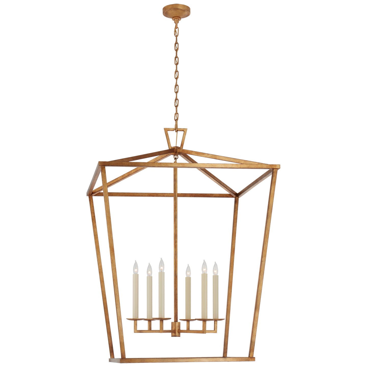 Visual Comfort Signature Canada - CHC 2172GI - Six Light Lantern - Darlana - Gilded Iron
