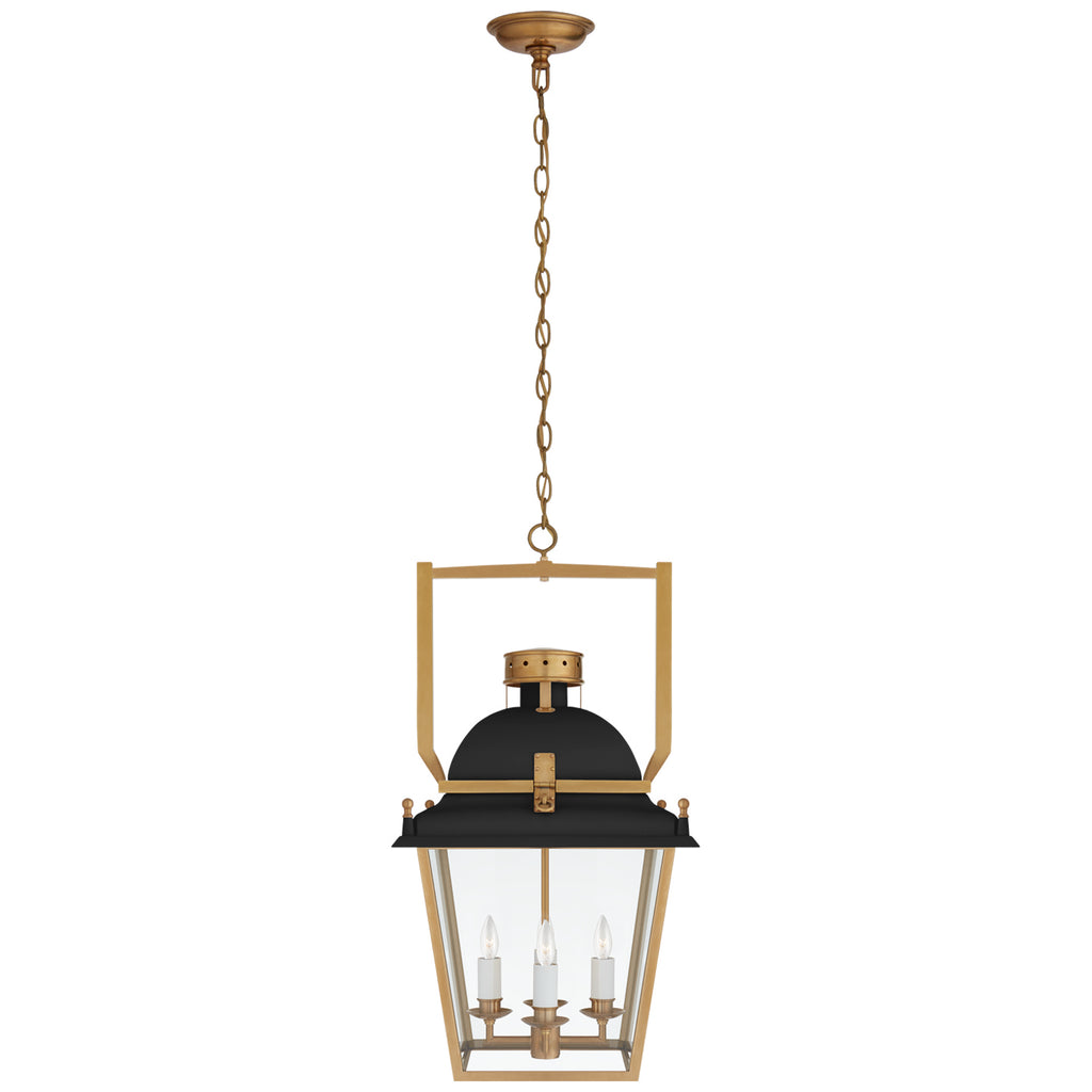 Visual Comfort Signature Canada - CHC 5108BLK/AB-CG - Four Light Lantern - Coventry - Matte Black and Antique-Burnished Brass