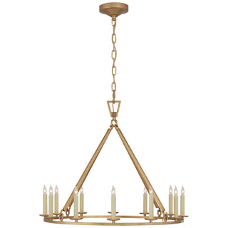 Visual Comfort Signature Canada - CHC 5172AB - 12 Light Chandelier - Darlana Ring - Antique-Burnished Brass