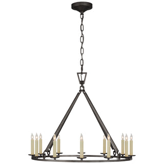 Visual Comfort Signature Canada - CHC 5172AI - 12 Light Chandelier - Darlana Ring - Aged Iron