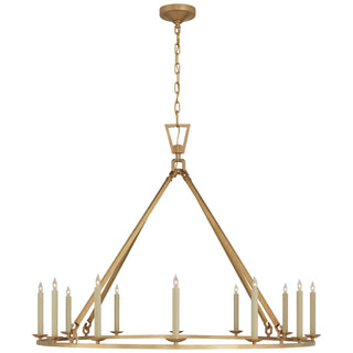 Visual Comfort Signature Canada - CHC 5173AB - 12 Light Chandelier - Darlana Ring - Antique-Burnished Brass