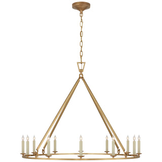 Visual Comfort Signature Canada - CHC 5174AB - 12 Light Chandelier - Darlana Ring - Antique-Burnished Brass