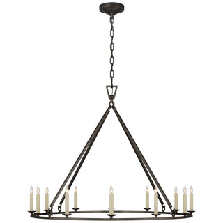 Visual Comfort Signature Canada - CHC 5174AI - 12 Light Chandelier - Darlana Ring - Aged Iron