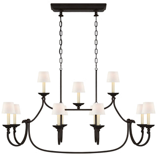 Visual Comfort Signature Canada - CHC 5495AI-L - 11 Light Linear Pendant - Flemish - Aged Iron