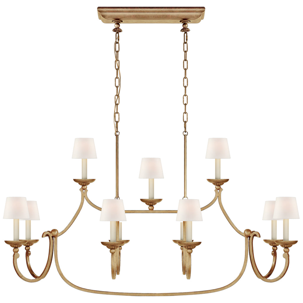 Visual Comfort Signature Canada - CHC 5495GI-L - 11 Light Linear Pendant - Flemish - Gilded Iron