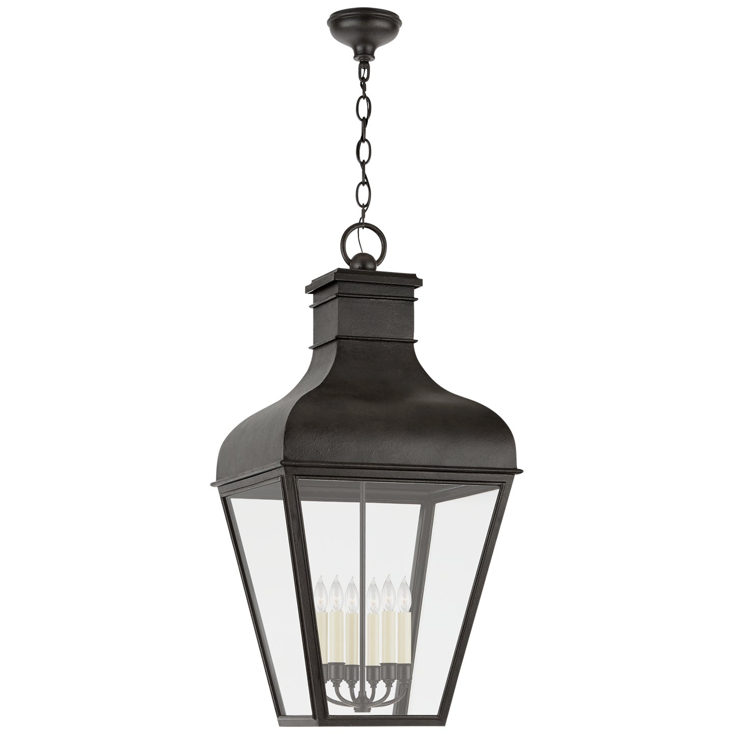 Visual Comfort Signature Canada - CHO 5163FR-CG - Six Light Hanging Lantern - Fremont - French Rust