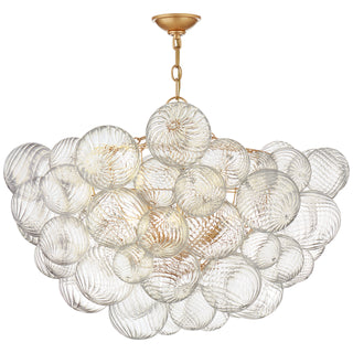 Visual Comfort Signature Canada - JN 5112G/CG - Eight Light Chandelier - Talia - Gild and Clear Swirled Glass