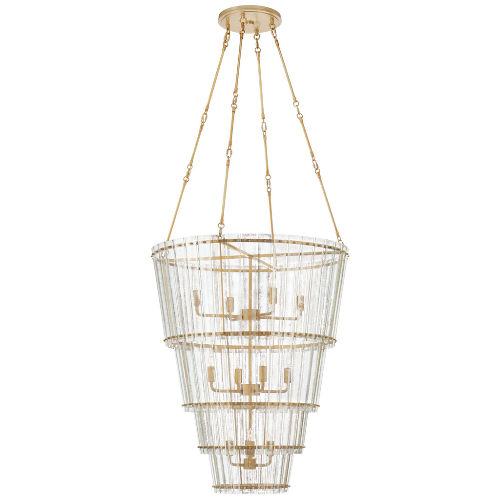 Visual Comfort Signature Canada - S 5657HAB-AM - 12 Light Chandelier - Cadence - Hand-Rubbed Antique Brass