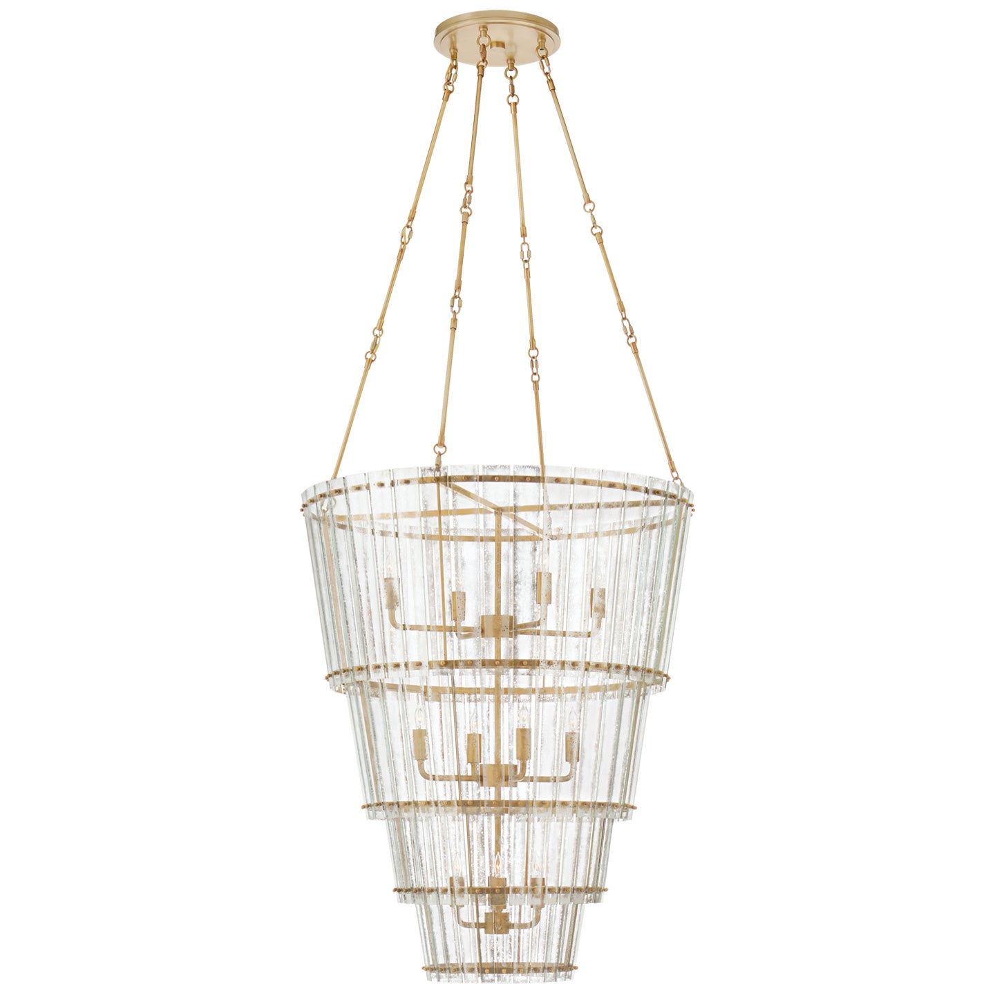 Visual Comfort Signature Canada - S 5657HAB-AM - 12 Light Chandelier - Cadence - Hand-Rubbed Antique Brass