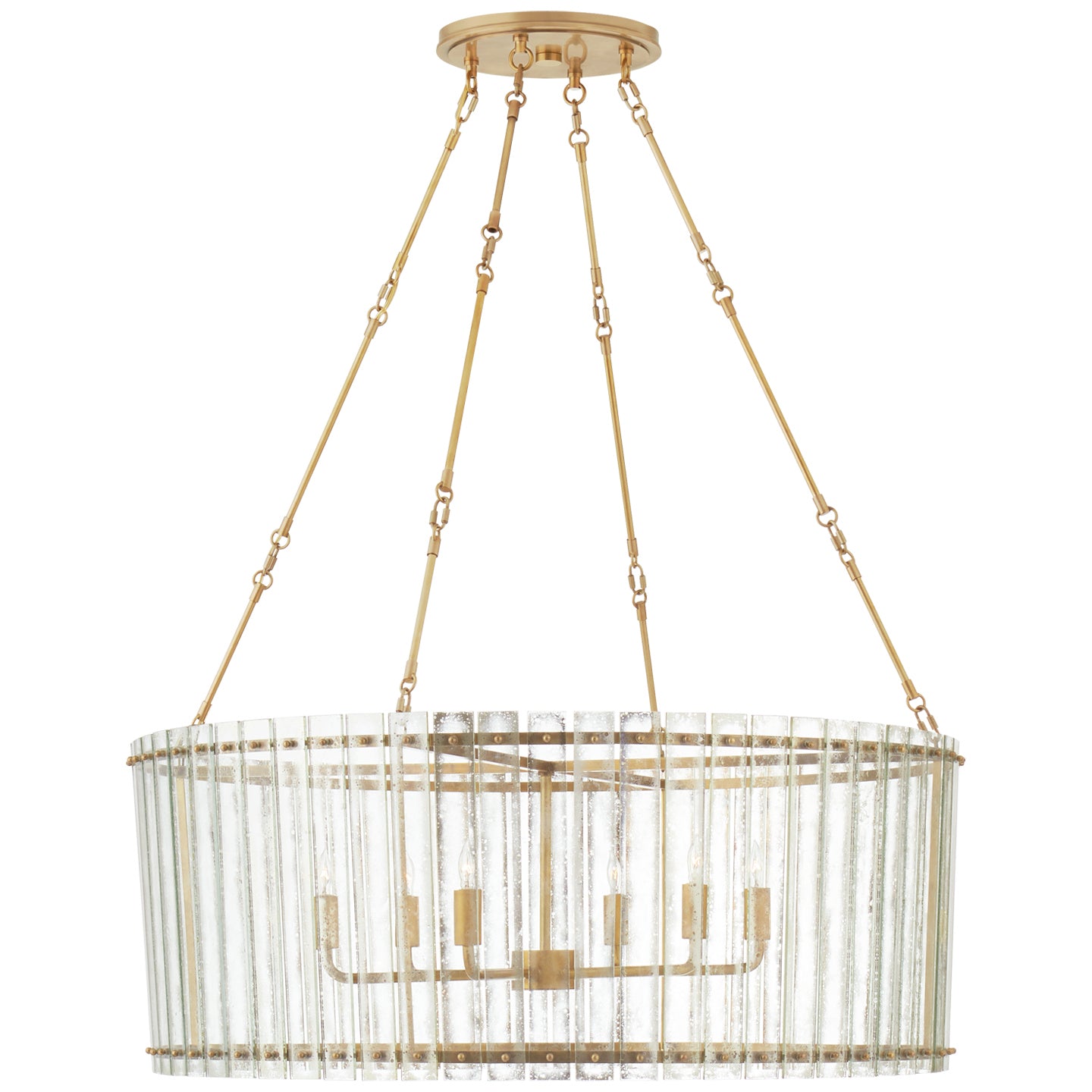 Visual Comfort Signature Canada - S 5670HAB-AM - Six Light Chandelier - Cadence - Hand-Rubbed Antique Brass