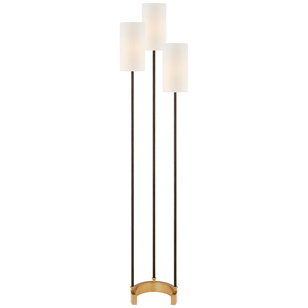 Visual Comfort Signature Canada - SK 1550BZ/HAB-L - Three Light Floor Lamp - Aimee - Bronze and Hand-Rubbed Antique Brass