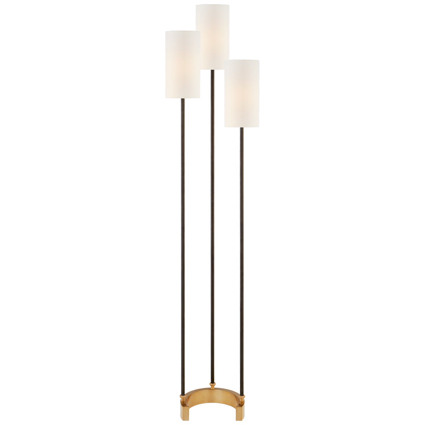 Visual Comfort Signature Canada - SK 1550BZ/HAB-L - Three Light Floor Lamp - Aimee - Bronze and Hand-Rubbed Antique Brass