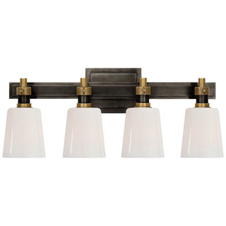 Visual Comfort Signature Canada - TOB 2153BZ/HAB-WG - Four Light Bath Lighting - Bryant Bath - Bronze and Hand-Rubbed Antique Brass