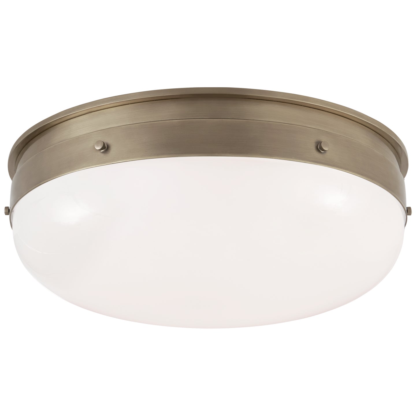 Visual Comfort Signature Canada - TOB 4064AN-WG - LED Flush Mount - Hicks - Antique Nickel