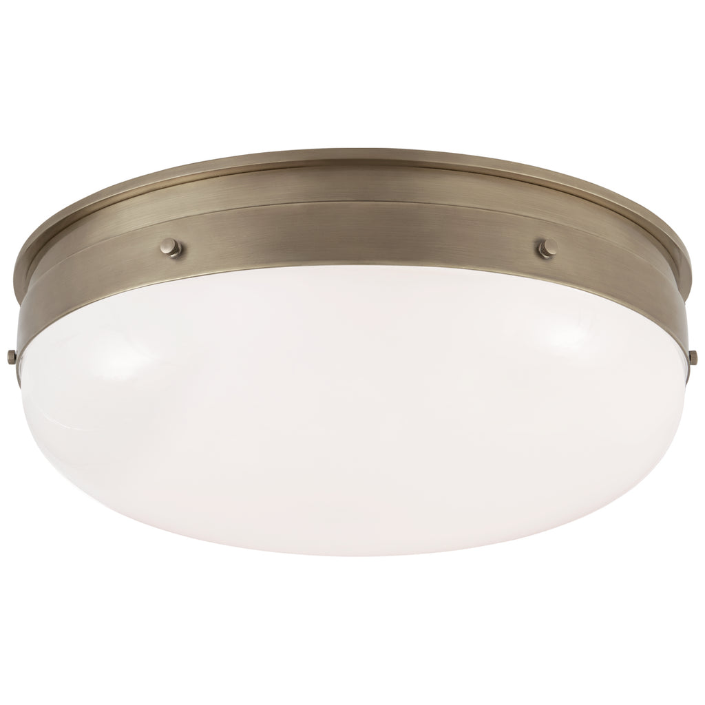 Visual Comfort Signature Canada - TOB 4064AN-WG - LED Flush Mount - Hicks - Antique Nickel