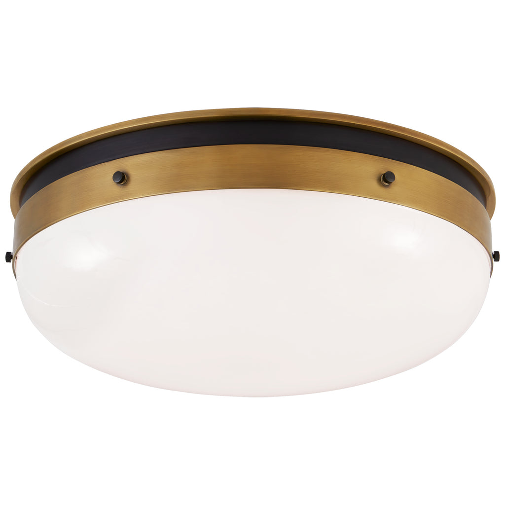 Visual Comfort Signature Canada - TOB 4064BZ/HAB-WG - LED Flush Mount - Hicks - Bronze and Hand-Rubbed Antique Brass