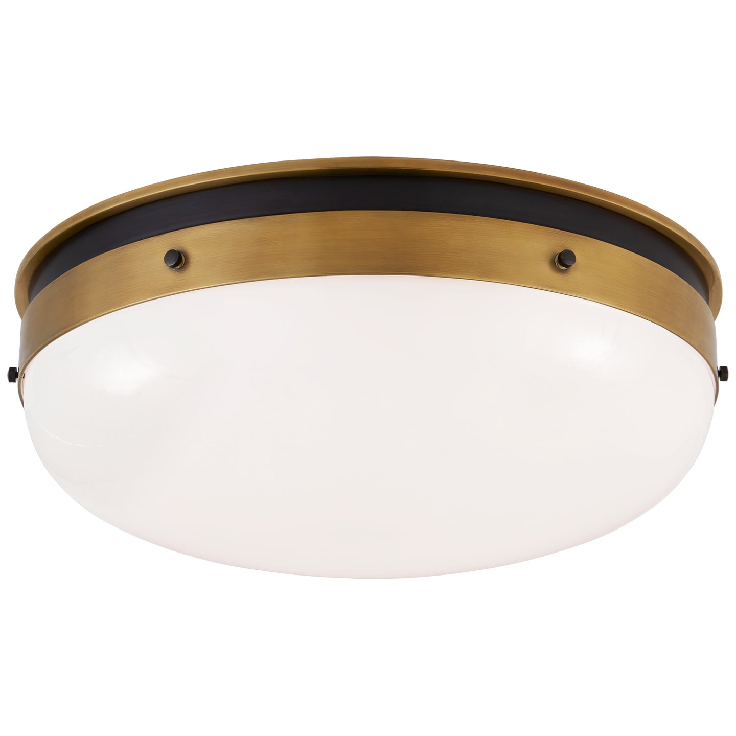 Visual Comfort Signature Canada - TOB 4064BZ/HAB-WG - LED Flush Mount - Hicks - Bronze and Hand-Rubbed Antique Brass