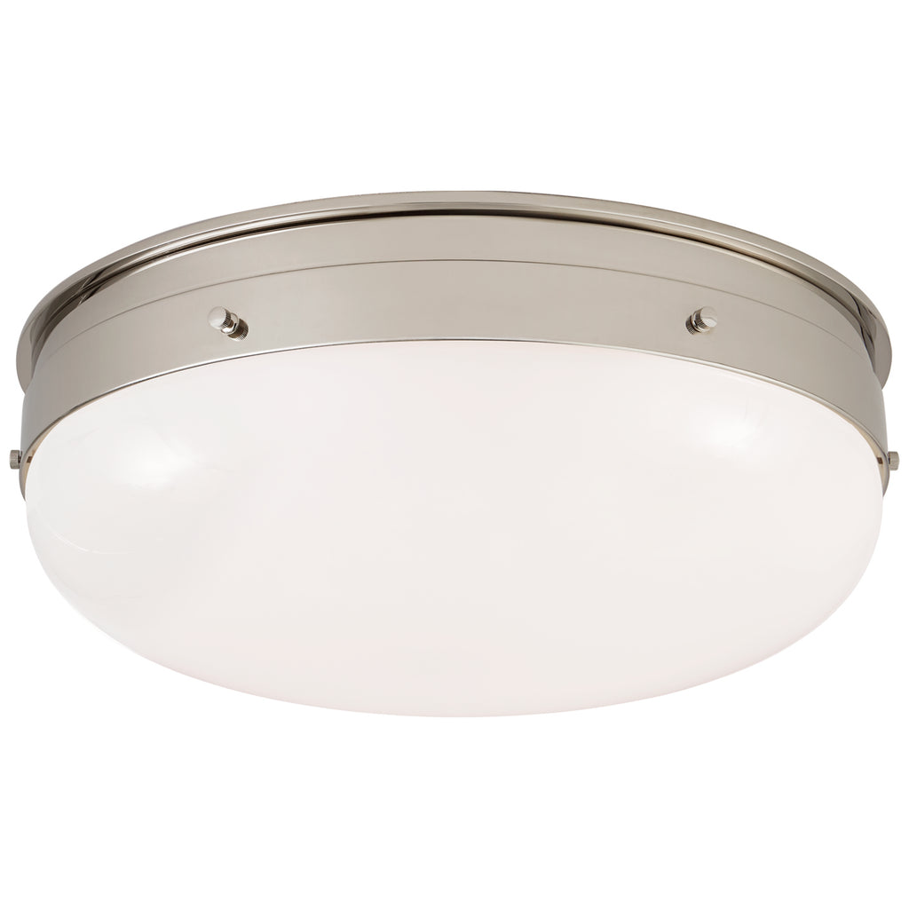 Visual Comfort Signature Canada - TOB 4064PN-WG - LED Flush Mount - Hicks - Polished Nickel