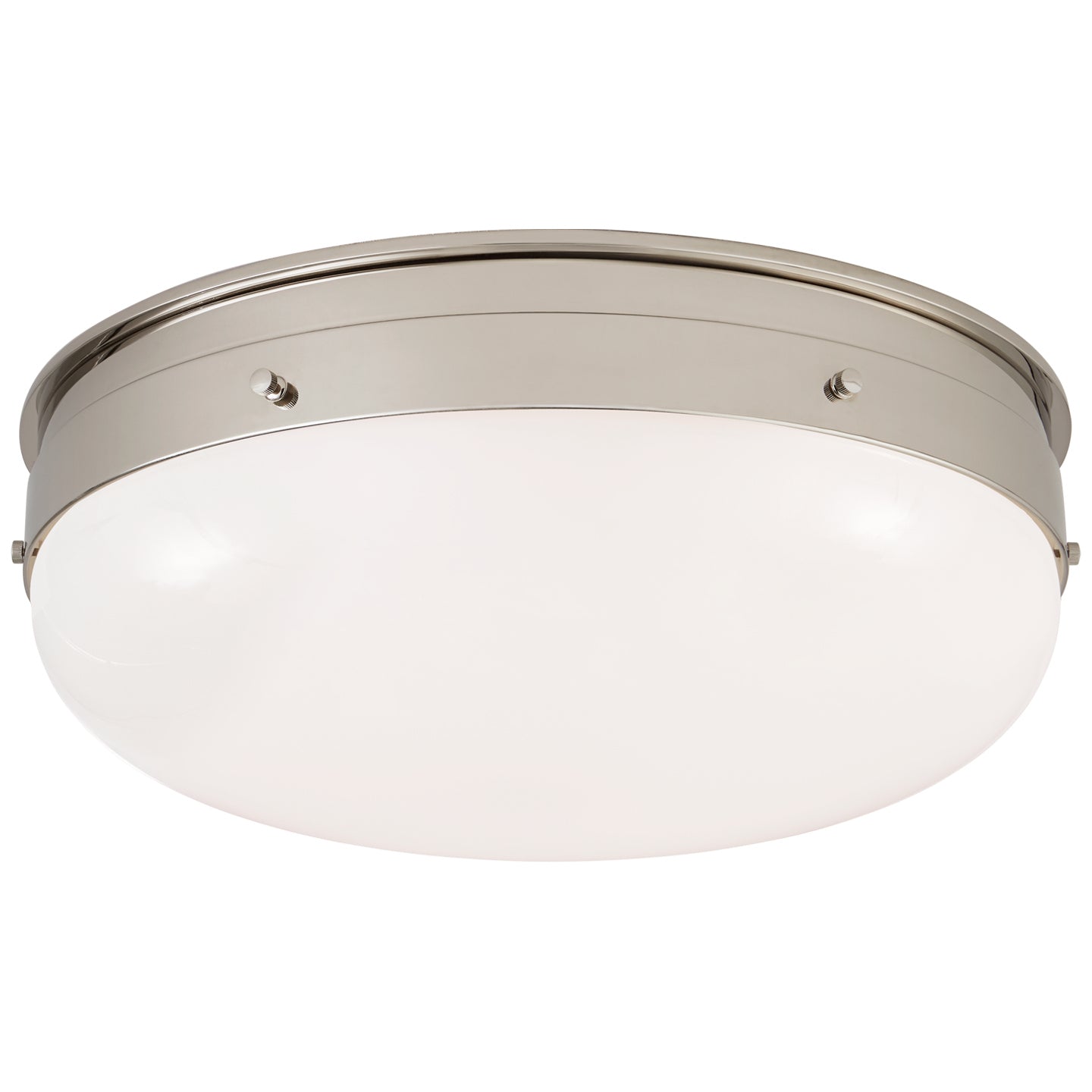 Visual Comfort Signature Canada - TOB 4064PN-WG - LED Flush Mount - Hicks - Polished Nickel