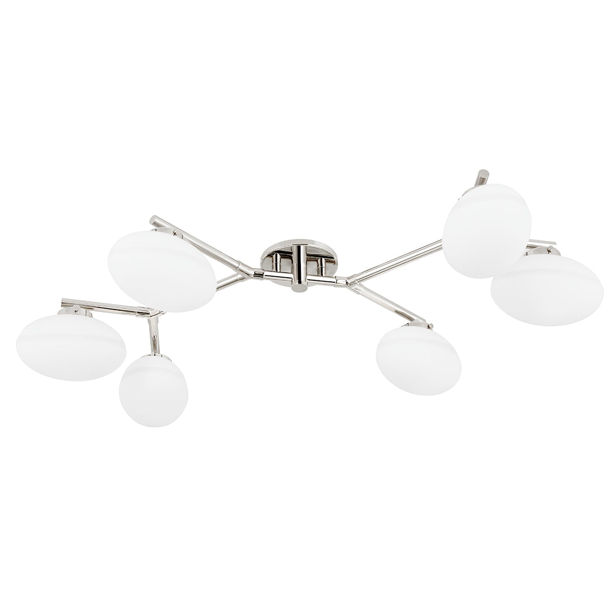Hudson Valley Canada - 5541-PN - Six Light Semi Flush Mount - Wagner - Polished Nickel
