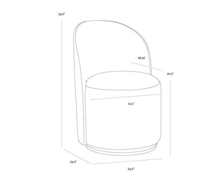 Rhett Swivel Dining Chair