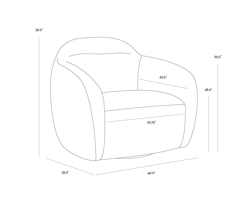 Mogli Swivel Lounge Chair