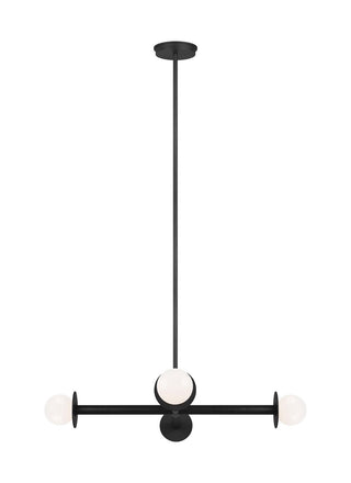 Visual Comfort Studio Canada - KC1064MBK - Four Light Chandelier - Nodes - Midnight Black