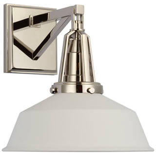 Visual Comfort Signature Canada - CHD 2455PN-WHT - LED Wall Sconce - Layton - Polished Nickel