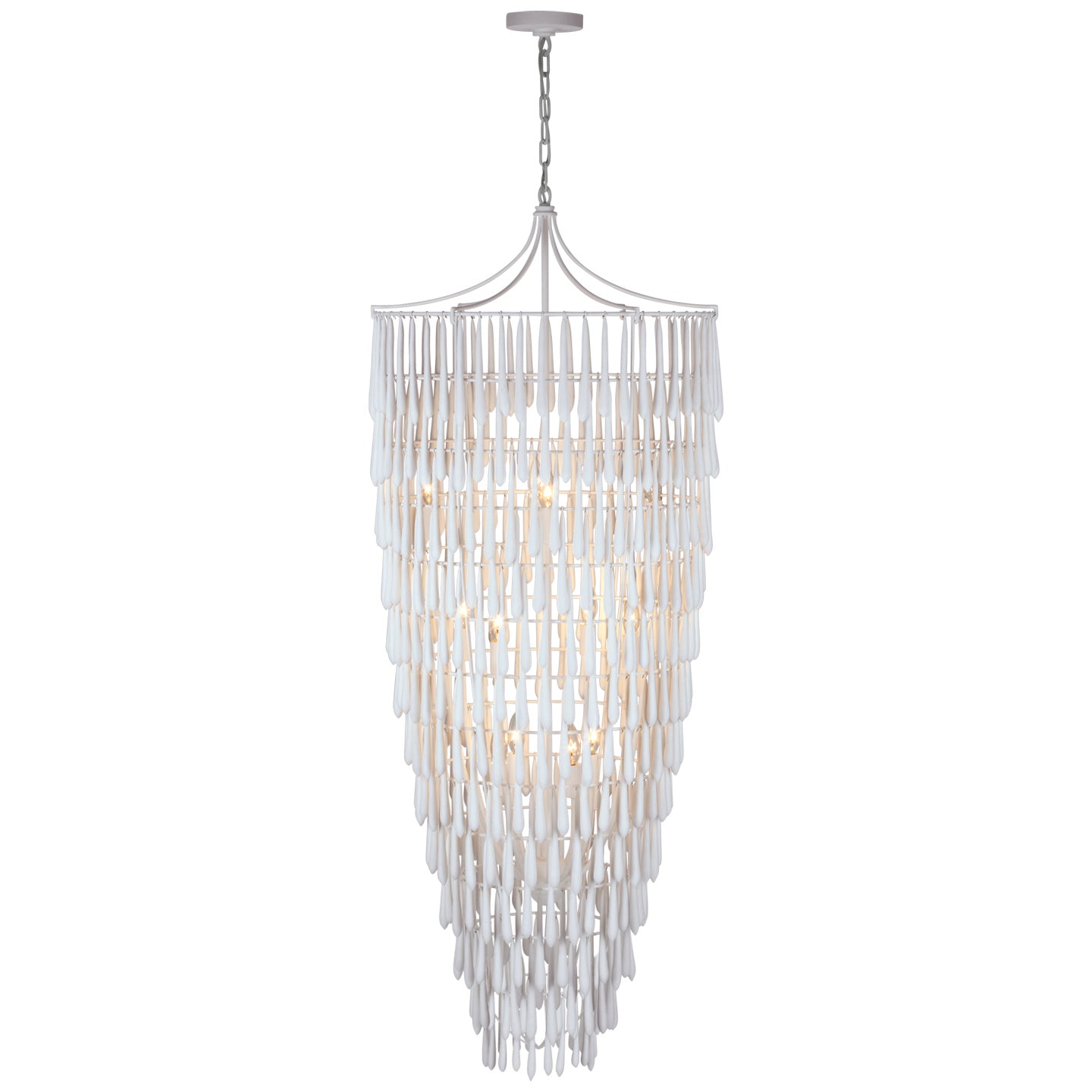 Visual Comfort Signature Canada - JN 5135PW - LED Chandelier - Vacarro - Plaster White