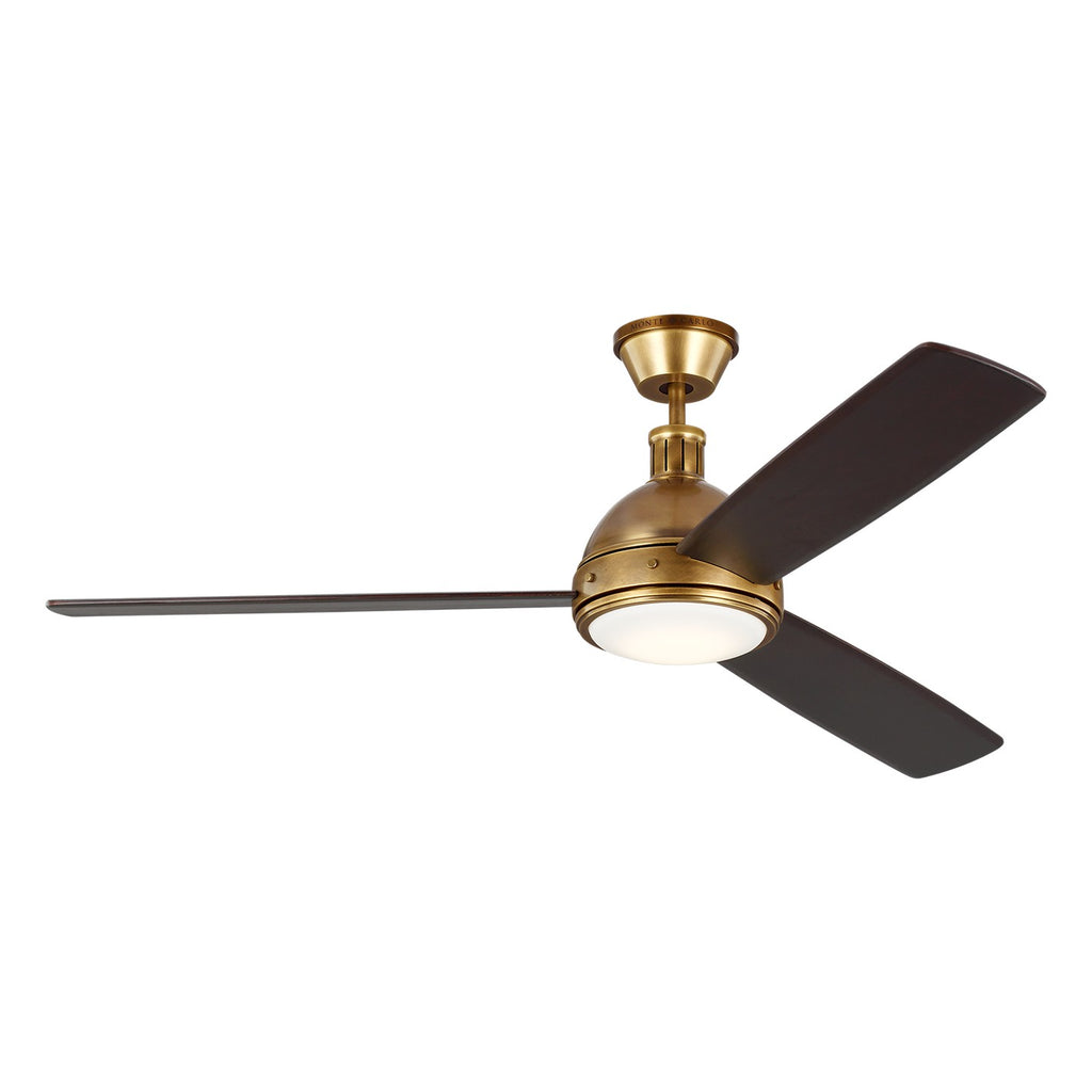 Visual Comfort Fan Canada - 3HCKR60HABD - 60" Ceiling Fan - Hicks - Hand Rubbed Antique Brass