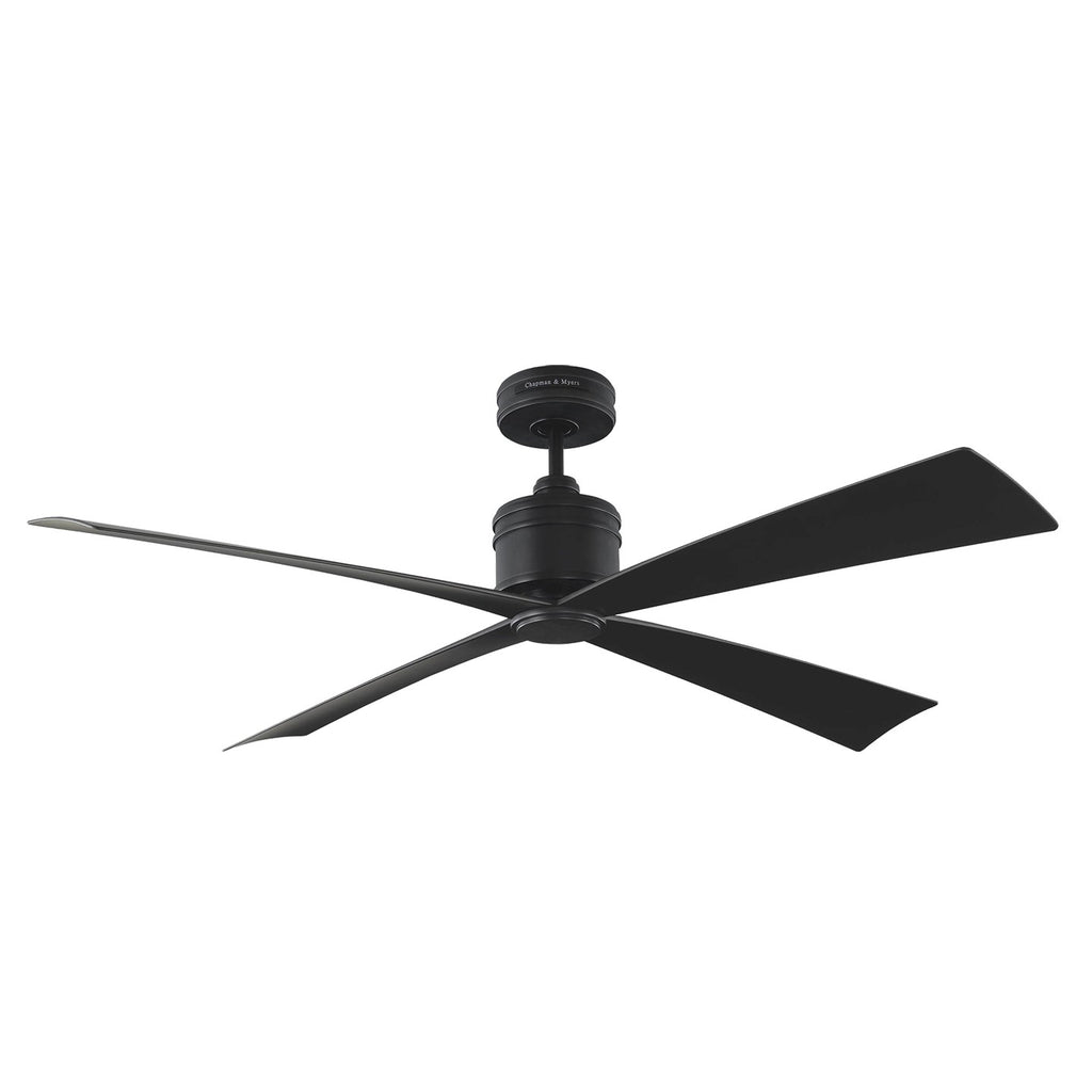 Visual Comfort Fan Canada - 4LNCR56MBK - 56" Ceiling Fan - Launceton - Midnight Black