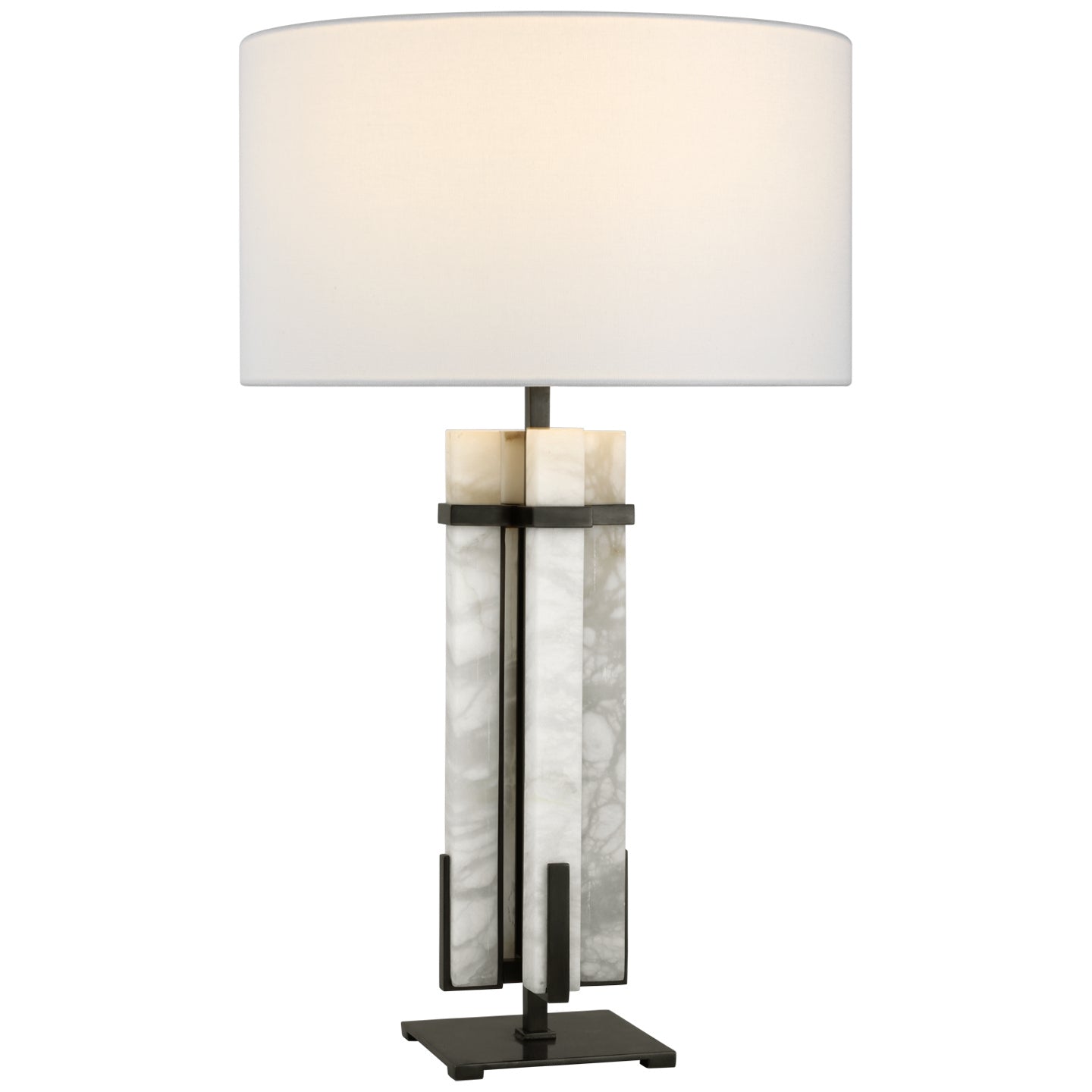 Visual Comfort Signature Canada - S 3910BZ/ALB-L - LED Table Lamp - Malik - Bronze and Alabaster