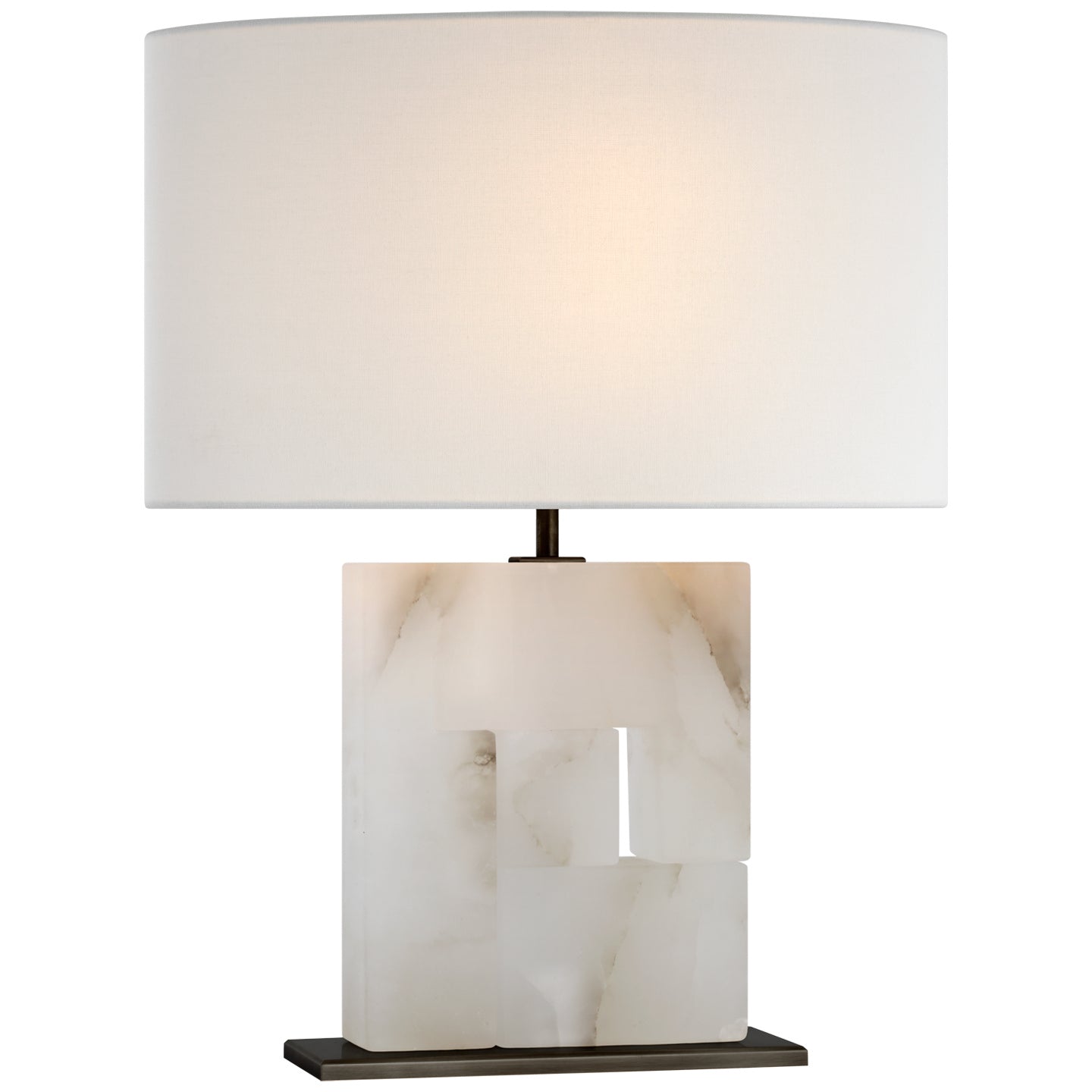 Visual Comfort Signature Canada - S 3925ALB/BZ-L - LED Table Lamp - Ashlar - Alabaster and Bronze