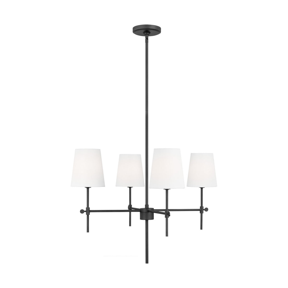 Visual Comfort Studio Canada - 3187204-112 - Four Light Chandelier - Baker - Midnight Black