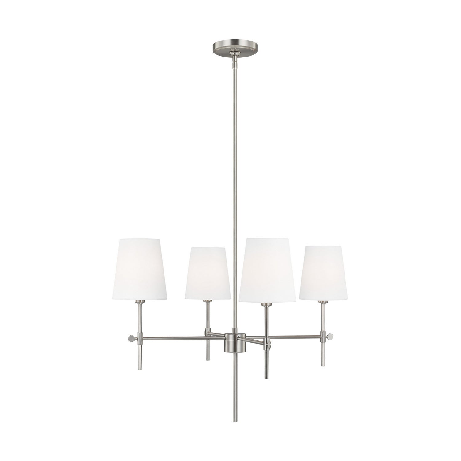 Visual Comfort Studio Canada - 3187204-962 - Four Light Chandelier - Baker - Brushed Nickel