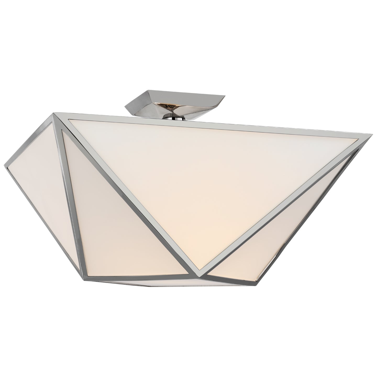 Visual Comfort Signature Canada - JN 4241PN-WG - LED Semi-Flush Mount - Lorino - Polished Nickel