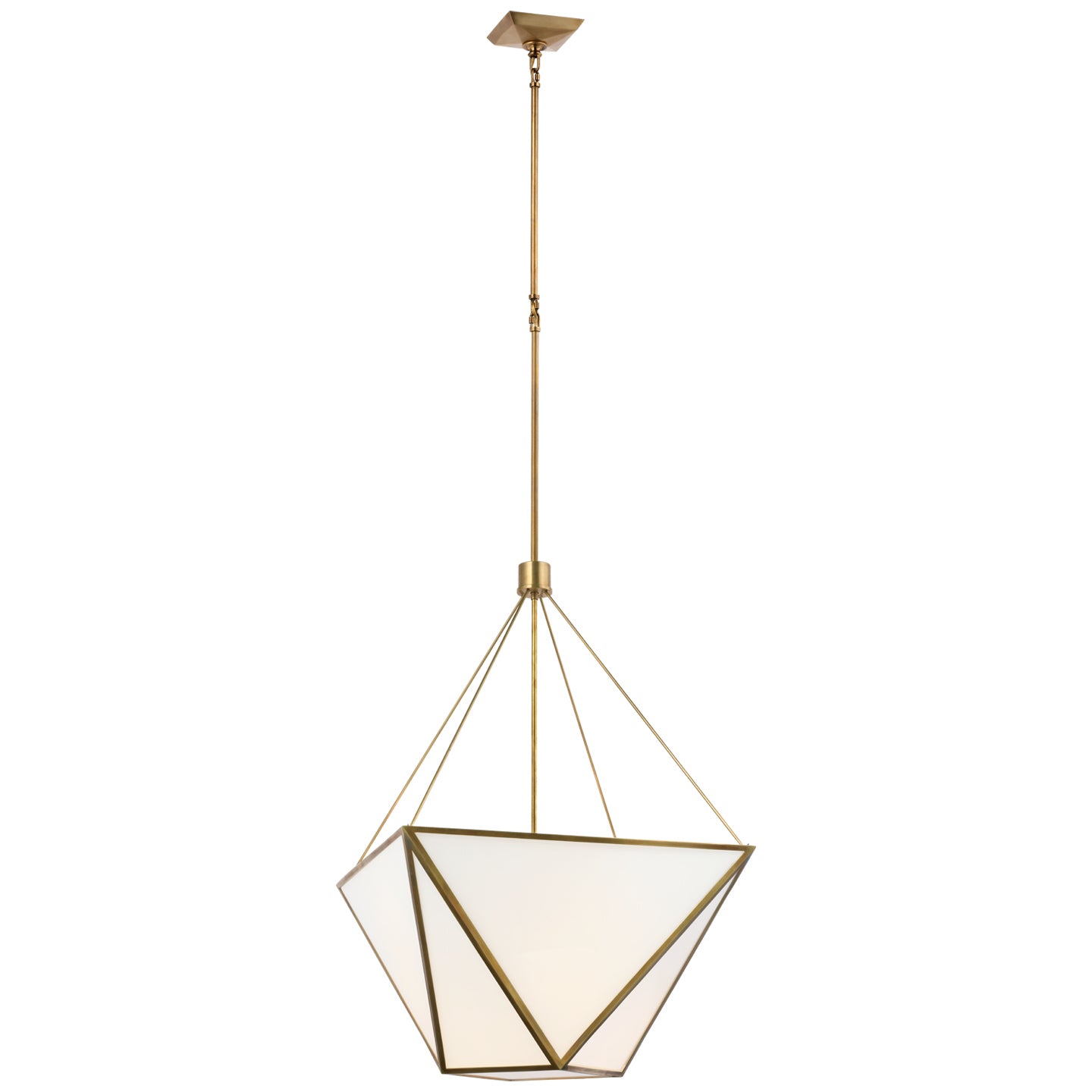 Visual Comfort Signature Canada - JN 5241HAB-WG - LED Lantern - Lorino - Hand-Rubbed Antique Brass