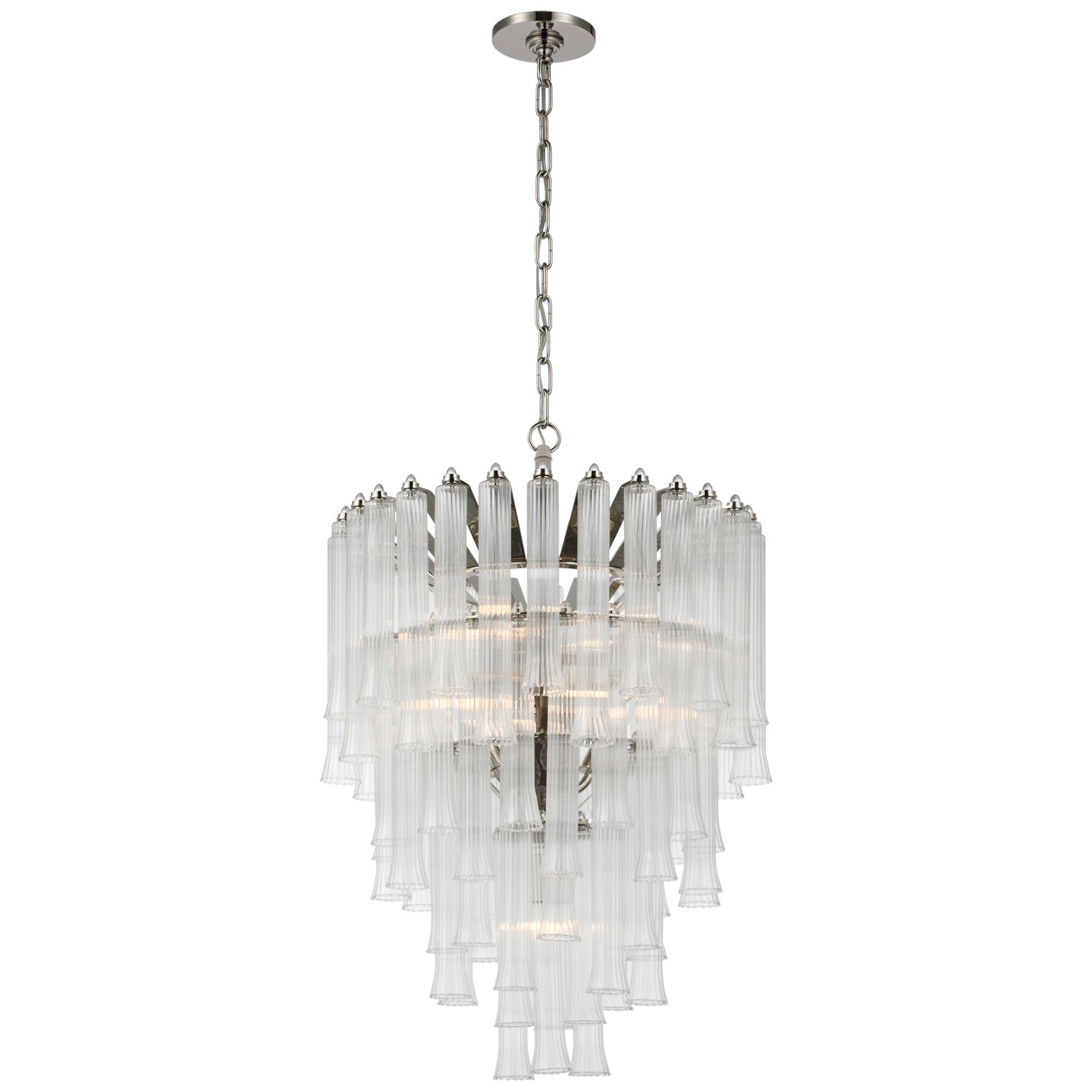 Visual Comfort Signature Canada - JN 5252PN-CG - LED Chandelier - Lorelei - Polished Nickel