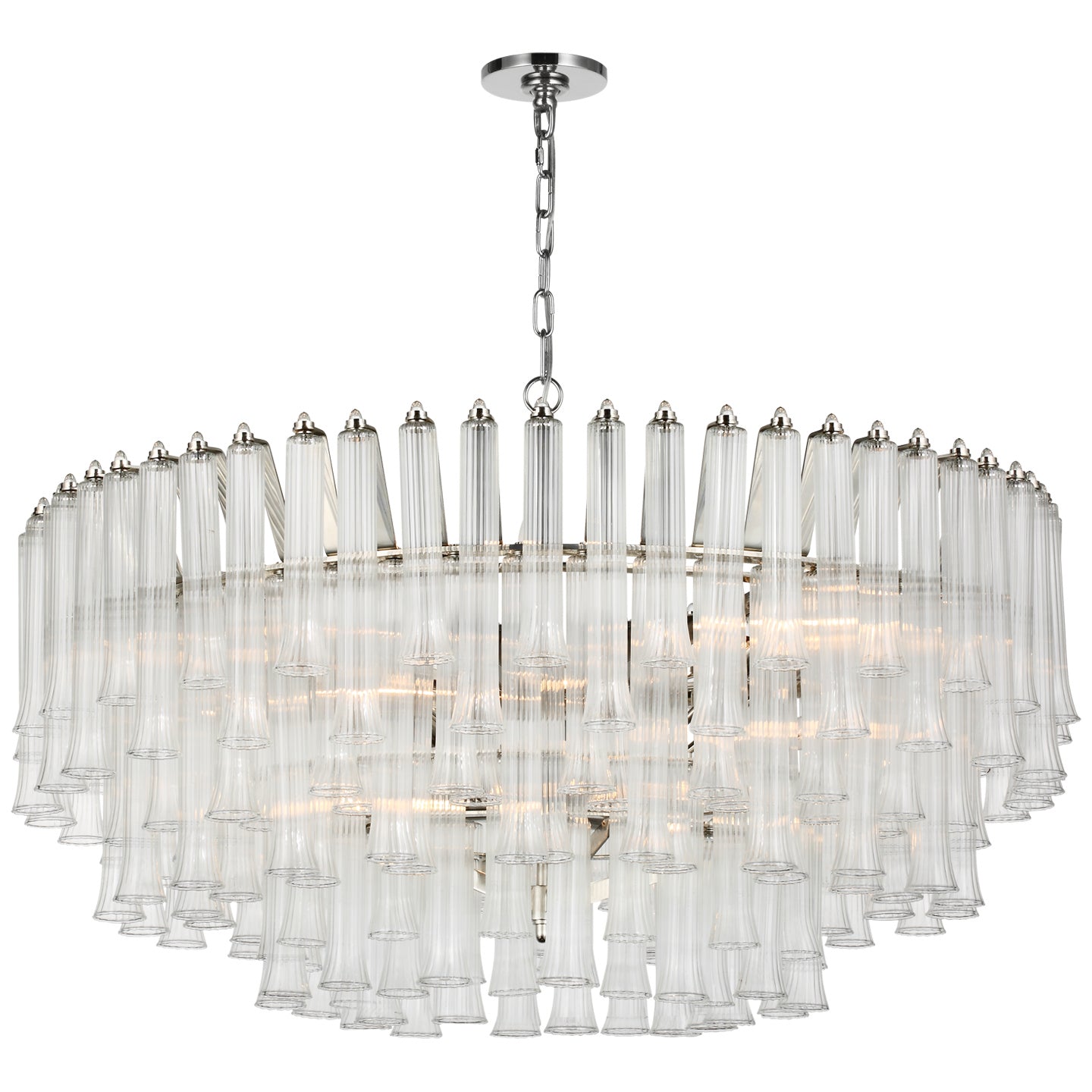 Visual Comfort Signature Canada - JN 5254PN-CG - LED Chandelier - Lorelei - Polished Nickel