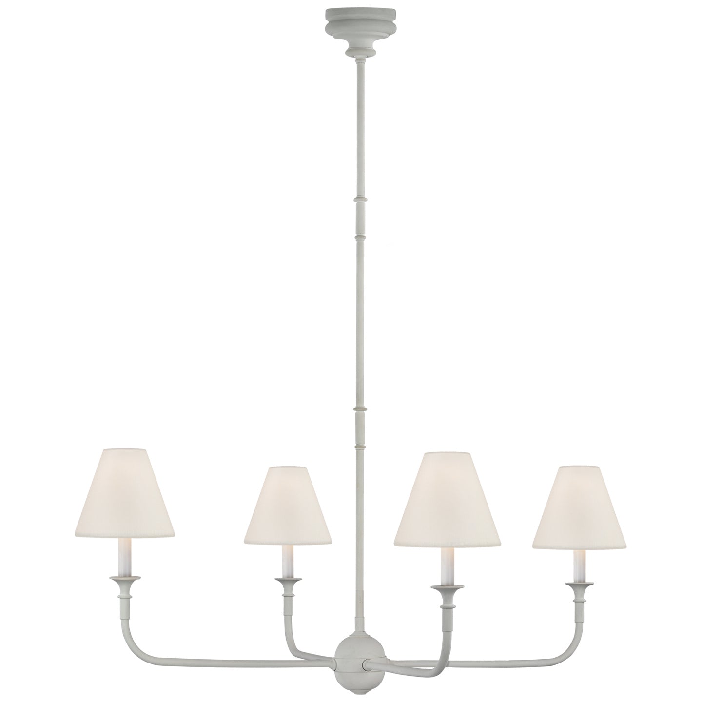 Visual Comfort Signature Canada - TOB 5451PW-L - Four Light Chandelier - Piaf - Plaster White