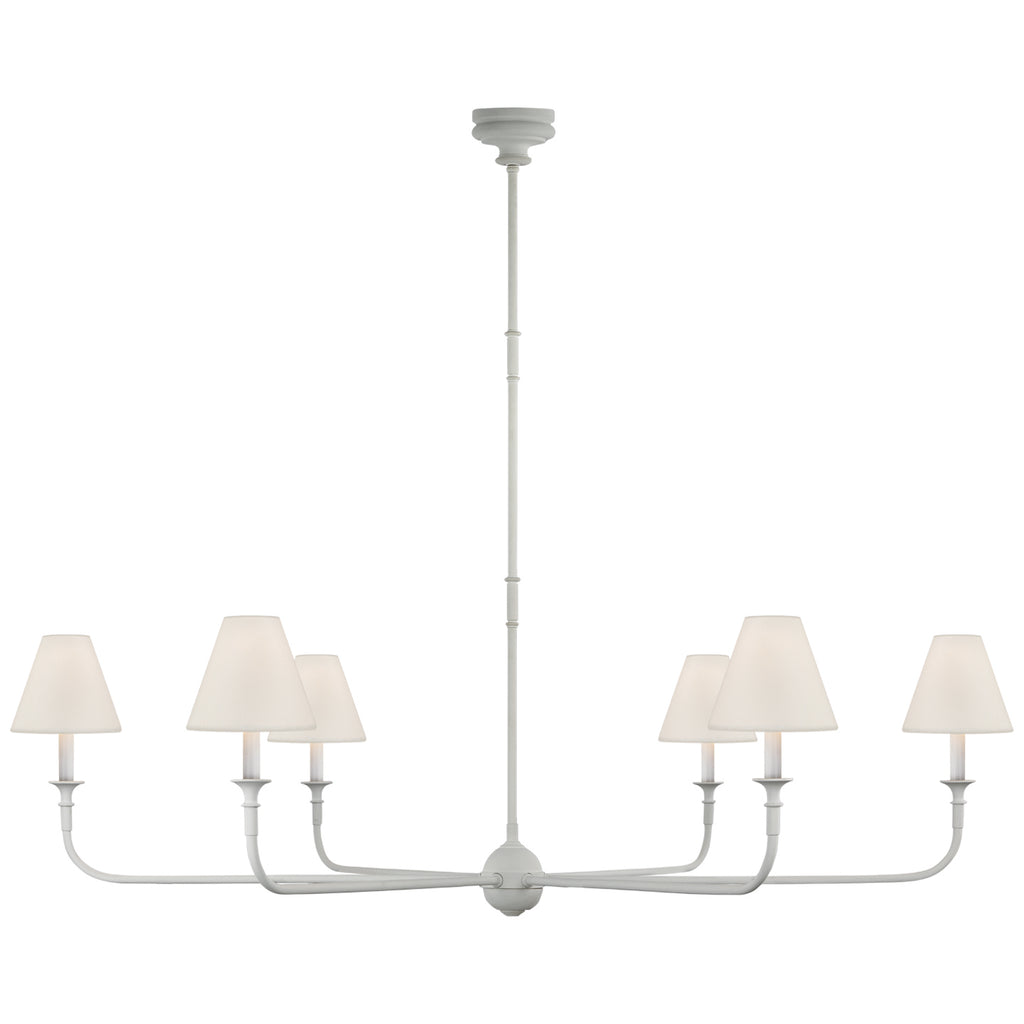 Visual Comfort Signature Canada - TOB 5452PW-L - Six Light Chandelier - Piaf - Plaster White