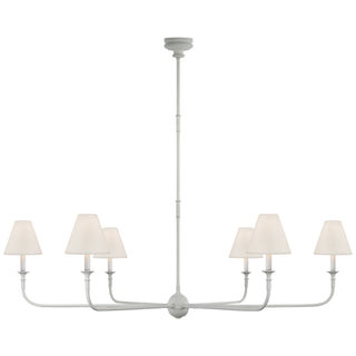 Visual Comfort Signature Canada - TOB 5452PW-L - Six Light Chandelier - Piaf - Plaster White