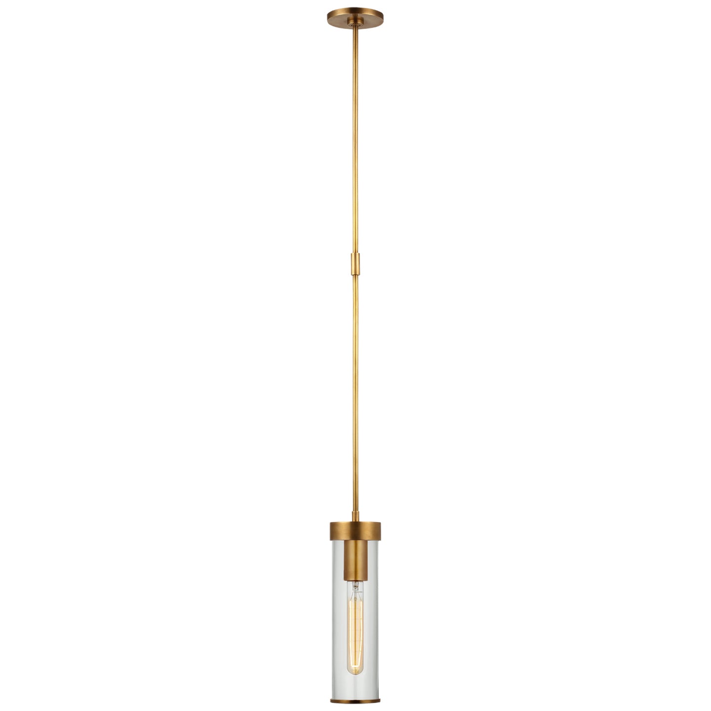 Visual Comfort Signature Canada - KW 5116AB-CG - LED Pendant - Liaison - Antique-Burnished Brass