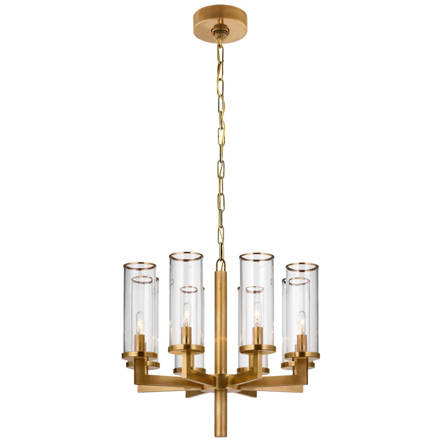 Visual Comfort Signature Canada - KW 5200AB-CG - Eight Light Chandelier - Liaison - Antique-Burnished Brass