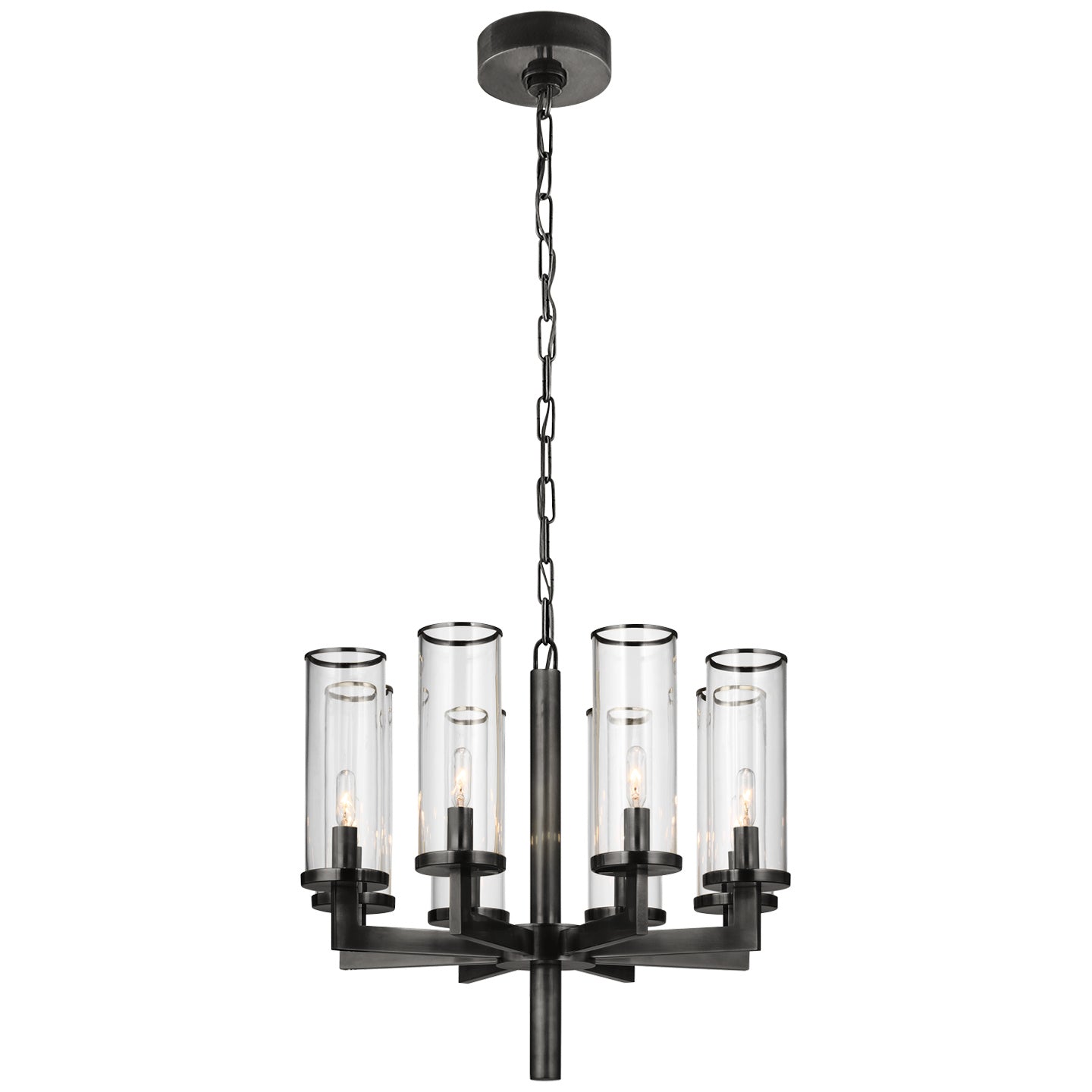 Visual Comfort Signature Canada - KW 5200BZ-CG - Eight Light Chandelier - Liaison - Bronze