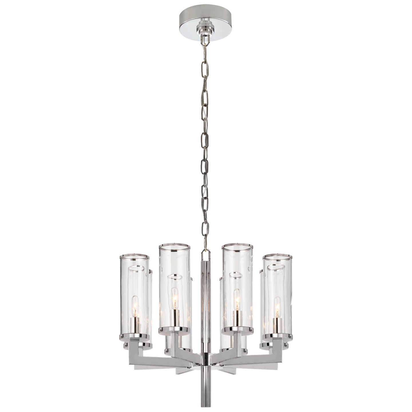 Visual Comfort Signature Canada - KW 5200PN-CG - Eight Light Chandelier - Liaison - Polished Nickel