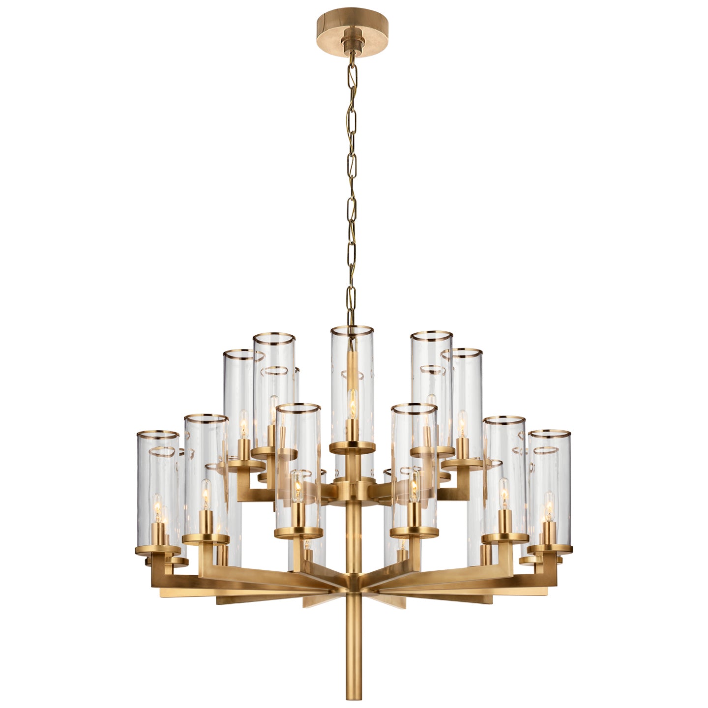 Visual Comfort Signature Canada - KW 5201AB-CG - 20 Light Chandelier - Liaison - Antique-Burnished Brass