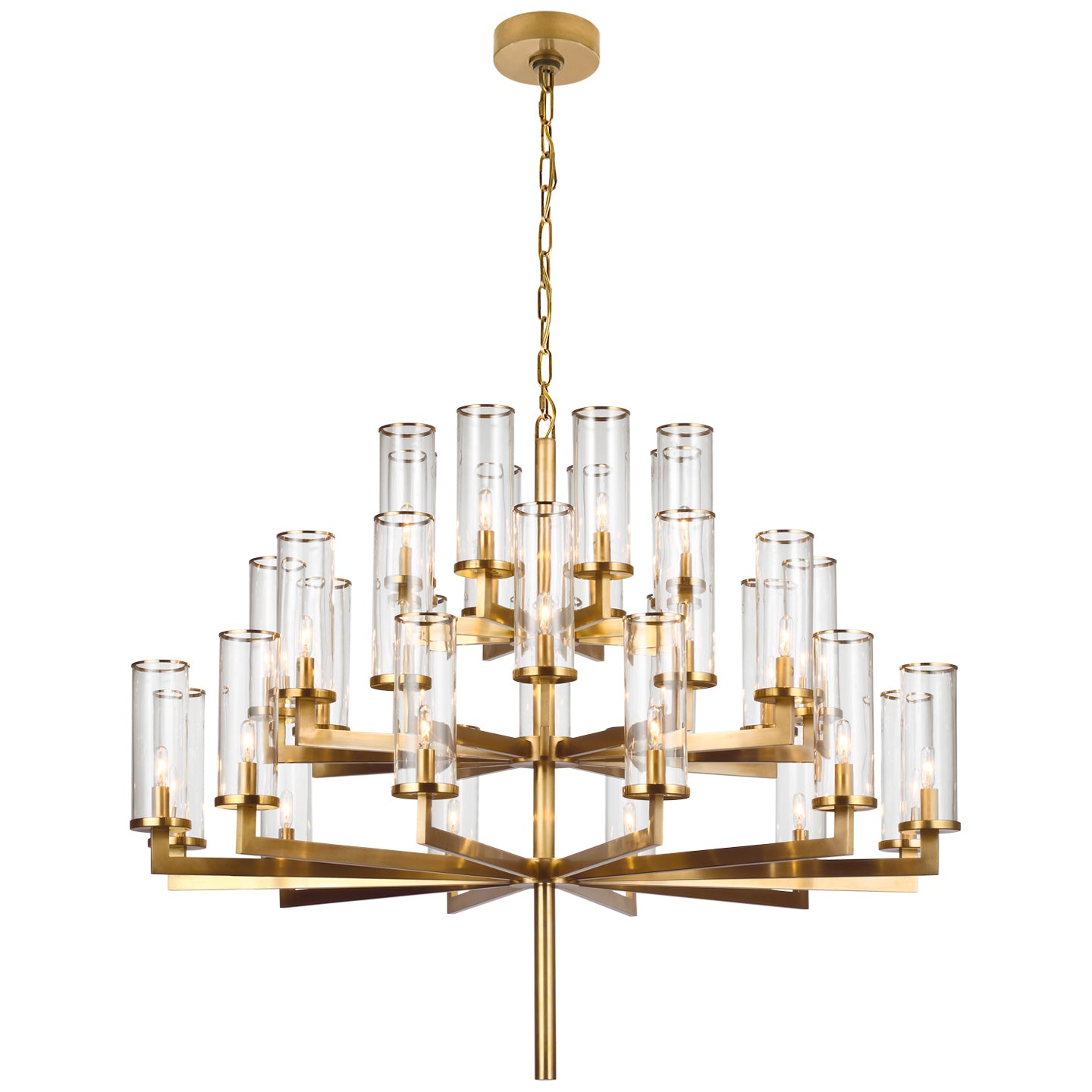 Visual Comfort Signature Canada - KW 5202AB-CG - 32 Light Chandelier - Liaison - Antique-Burnished Brass