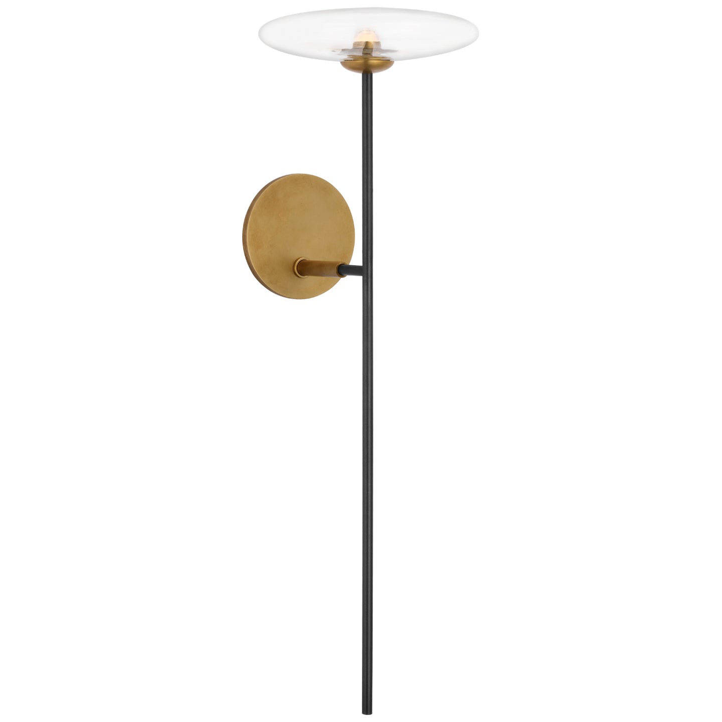 Visual Comfort Signature Canada - S 2690AI/HAB-CG - LED Wall Sconce - Calvino - Aged Iron and Hand-Rubbed Antique Brass