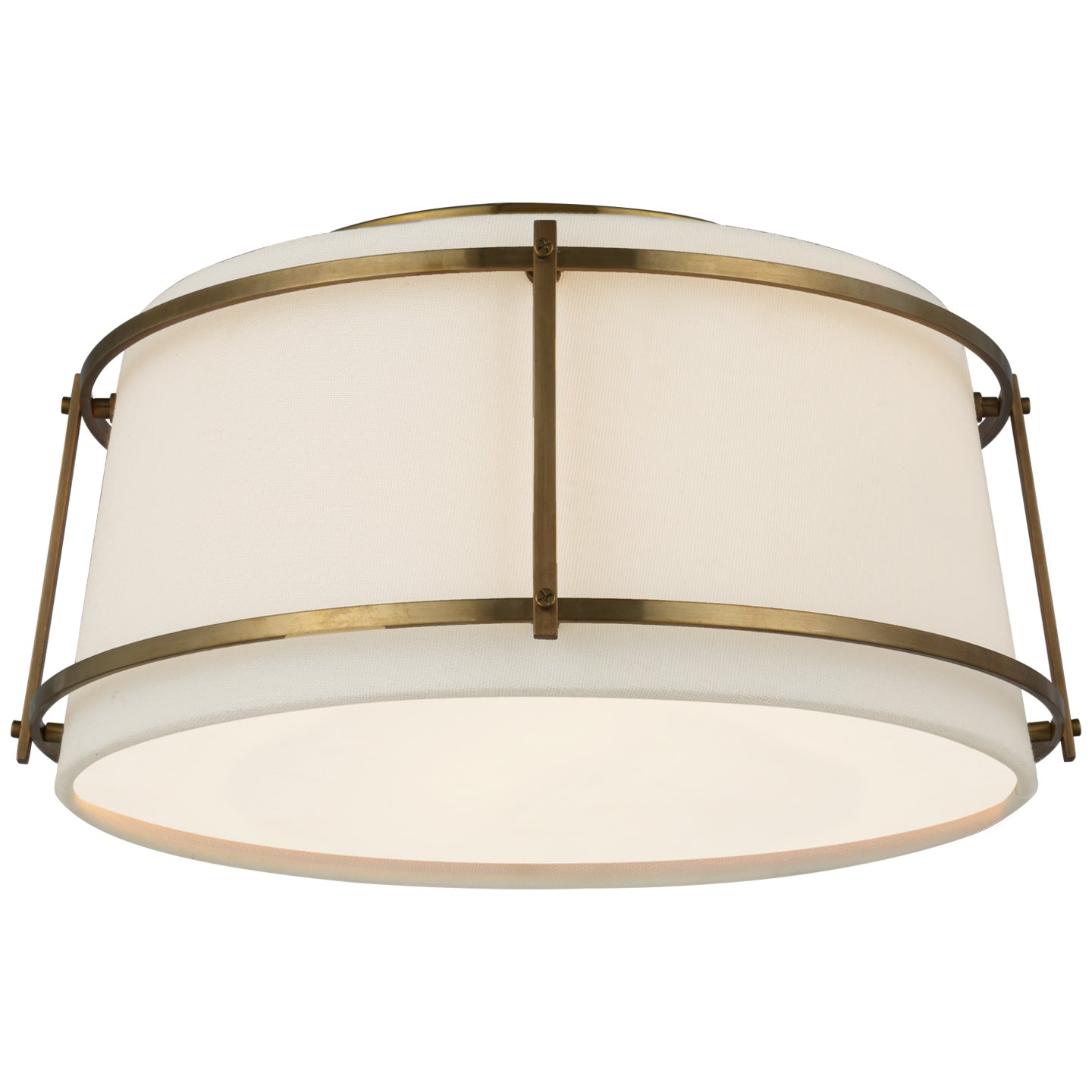 Visual Comfort Signature Canada - S 4685HAB-L/FA - LED Flush Mount - Callaway - Hand-Rubbed Antique Brass